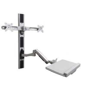 Dual Wall Mount System W8822D Silver