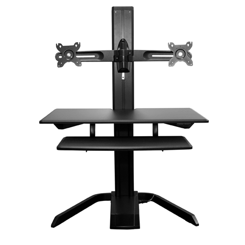 전동용 Sit-Stand Desk Stand, WEP72B_Dual(24인치이하용)