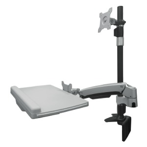 책상형 심플 콤보암 모니터 무게 2~8kg 최대 27인치용 모델명 ORC20 (클램프형), ORI20 (관통홀용)